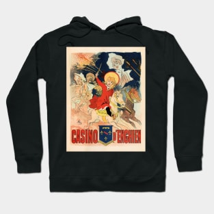 CASINO D' ENGHIEN Jules Cheret Art Nouveau Vintage Hoodie